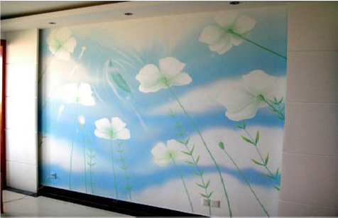 常熟画墙绘怎么画好白云的蓬松感？