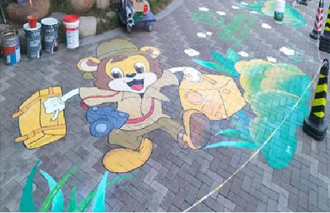 常熟夏季画地面彩绘会遇到的问题