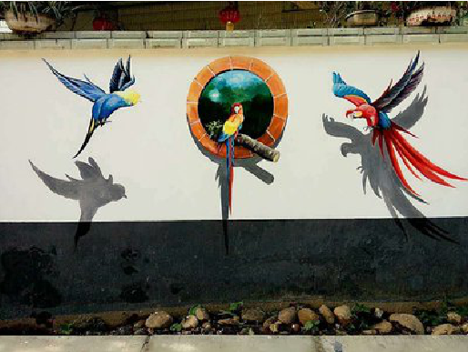 常熟视觉错位-3D墙绘设计