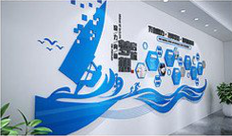 常熟海浪主题文化墙如何设计？