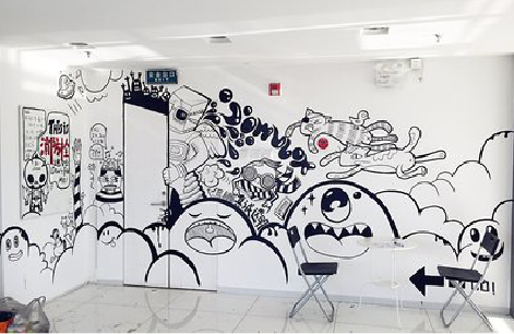 常熟手绘墙并非传统涂鸦。