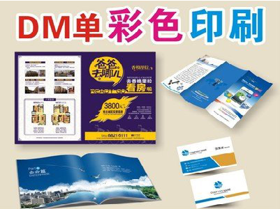 常熟单页印刷，色彩搭配简单。